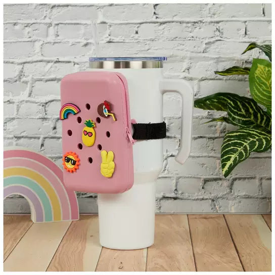 TUMBLER POUCH WITH CHARMS