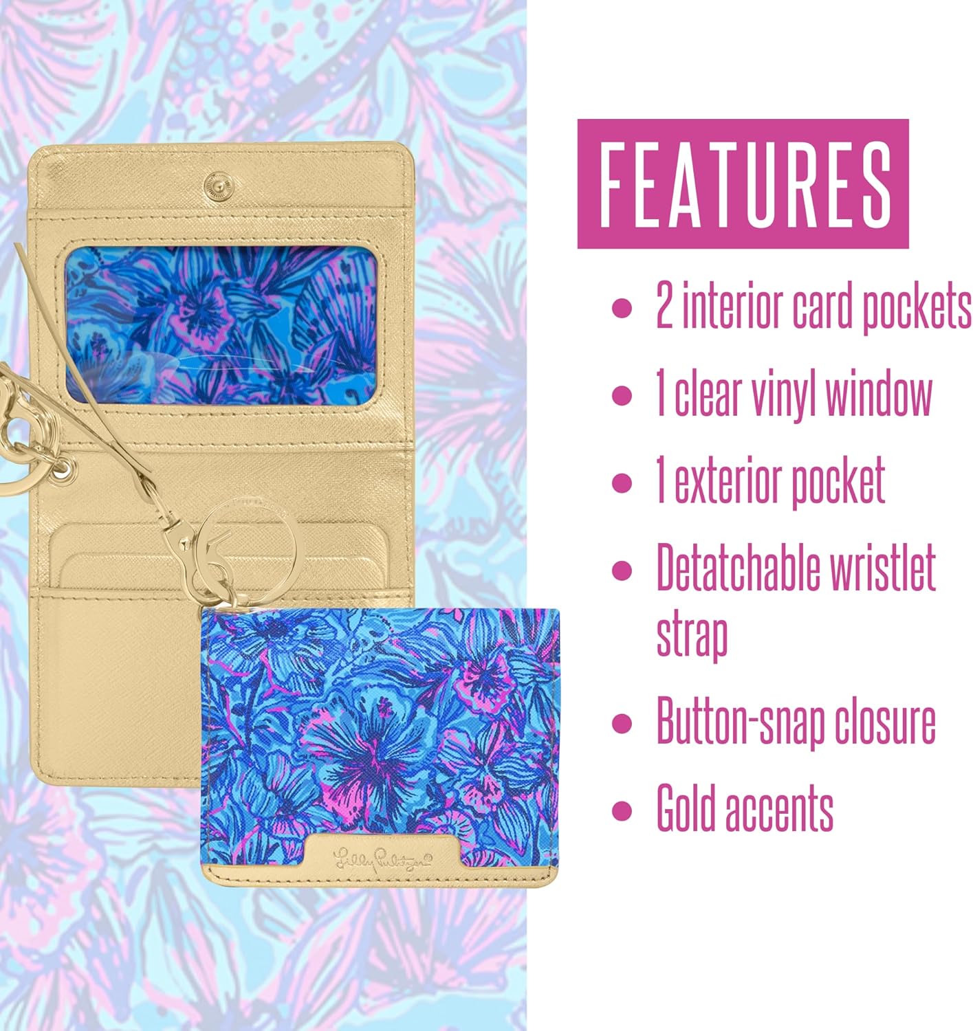 LILLY SNAP CARD CASE