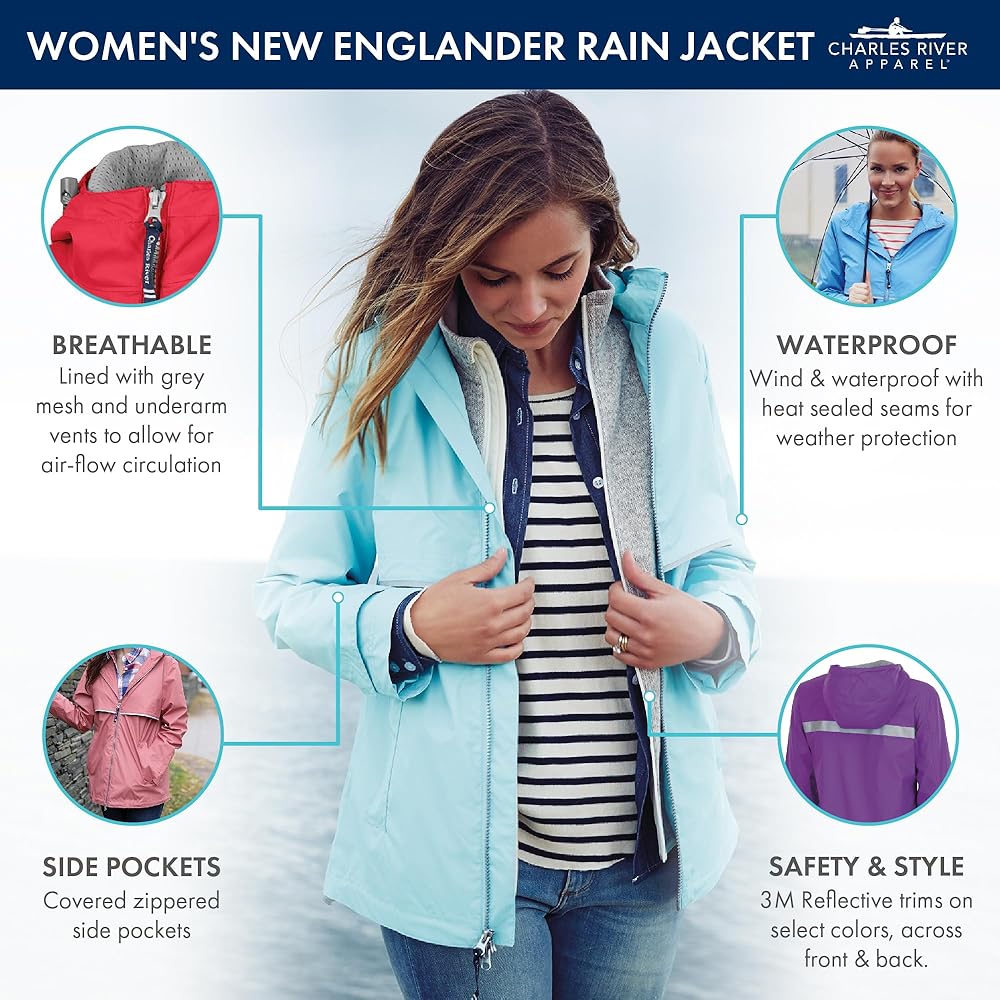 CHARLES RIVER RAIN JACKET