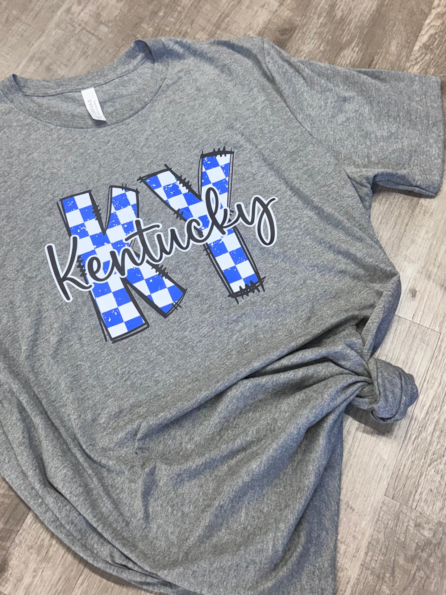 KENTUCKY CHECKERED TEE