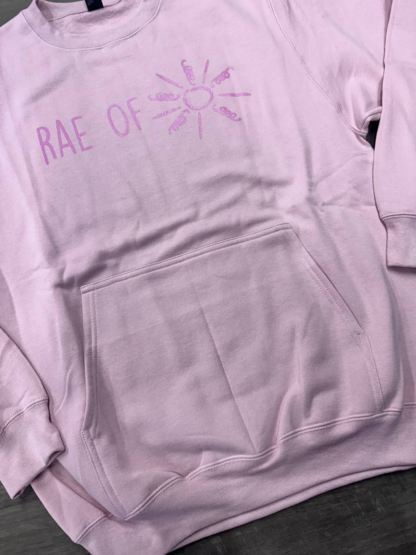 RAE OF SUNSHINE POCKET CREWNECK SWEATSHIRT