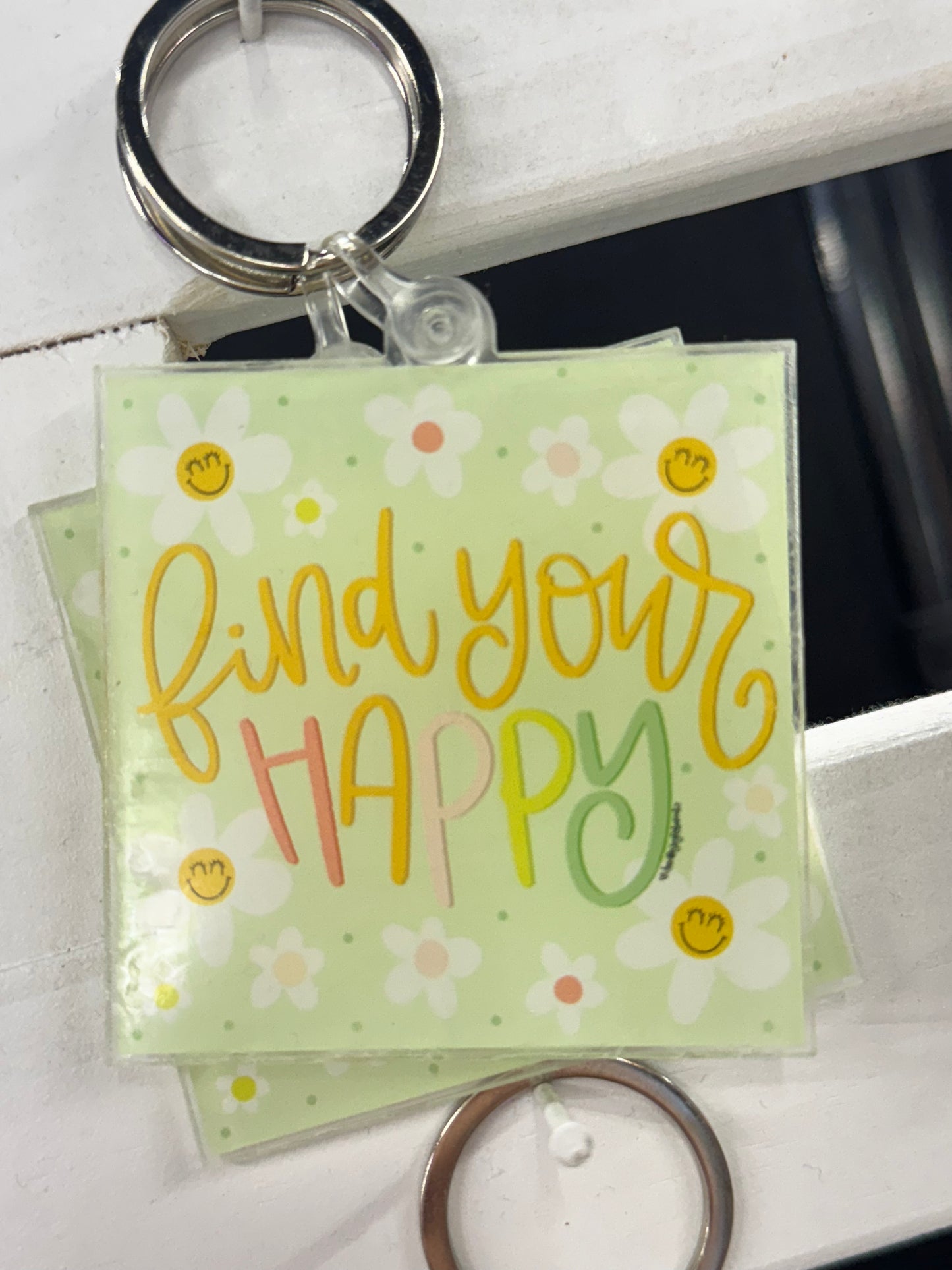 DOODLES ACRYLIC KEYCHAIN