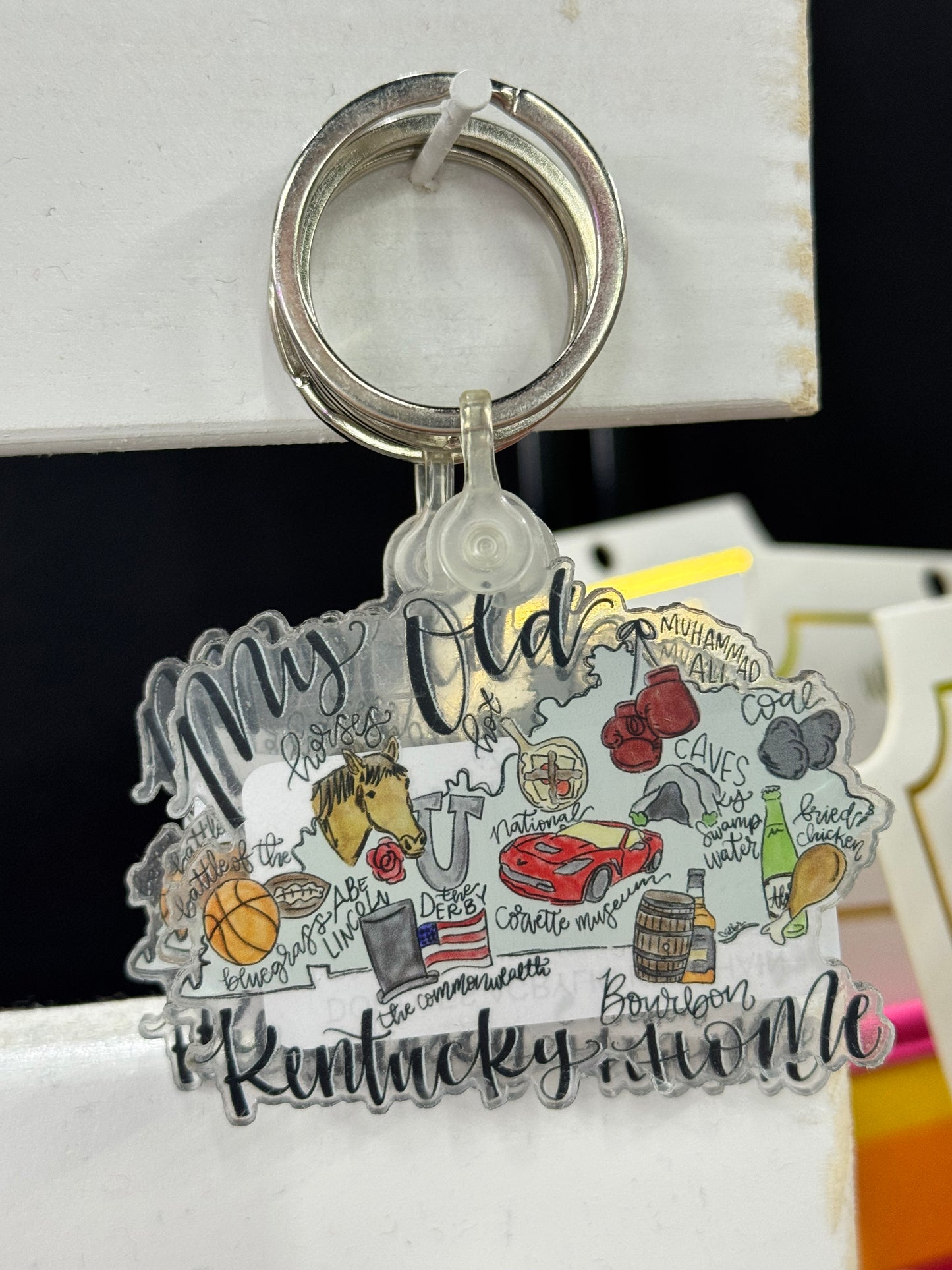 DOODLES ACRYLIC KEYCHAIN