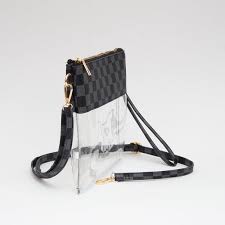 CHECKERED STADIUM PURSE