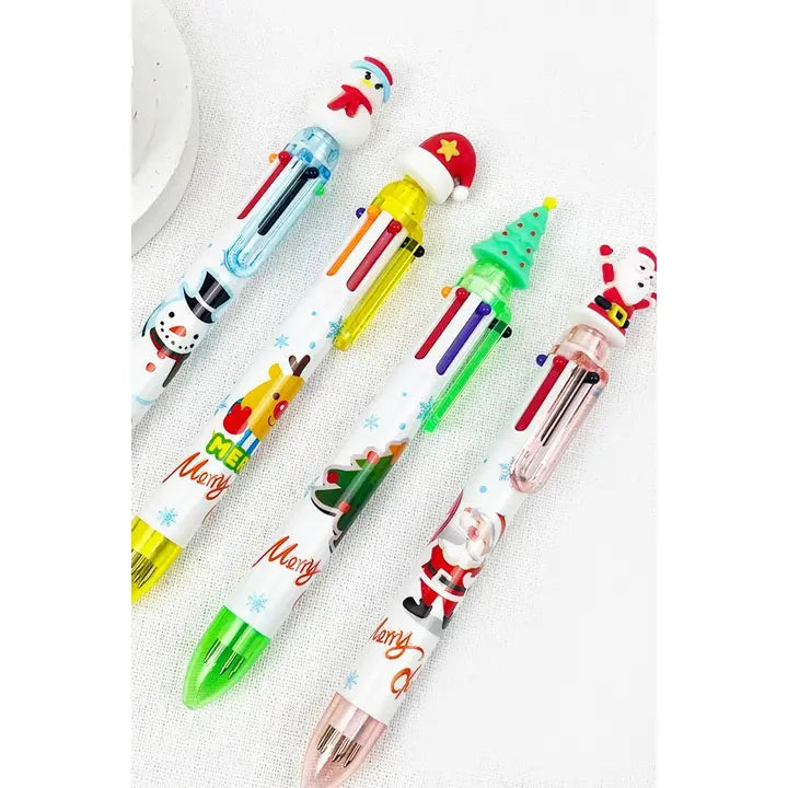 Multi Color Christmas Theme Ballpoint Pen