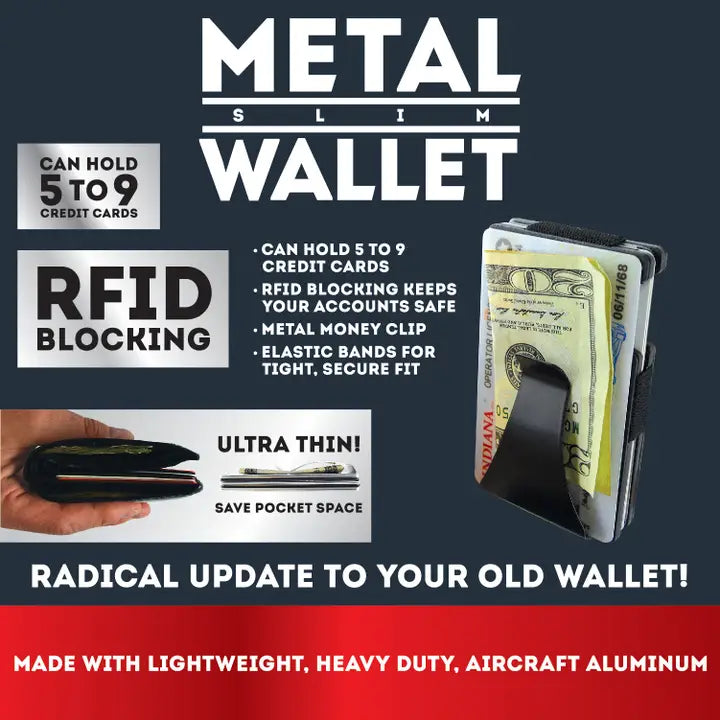 Roughneck Ultra Thin RFID Metal Wallet
