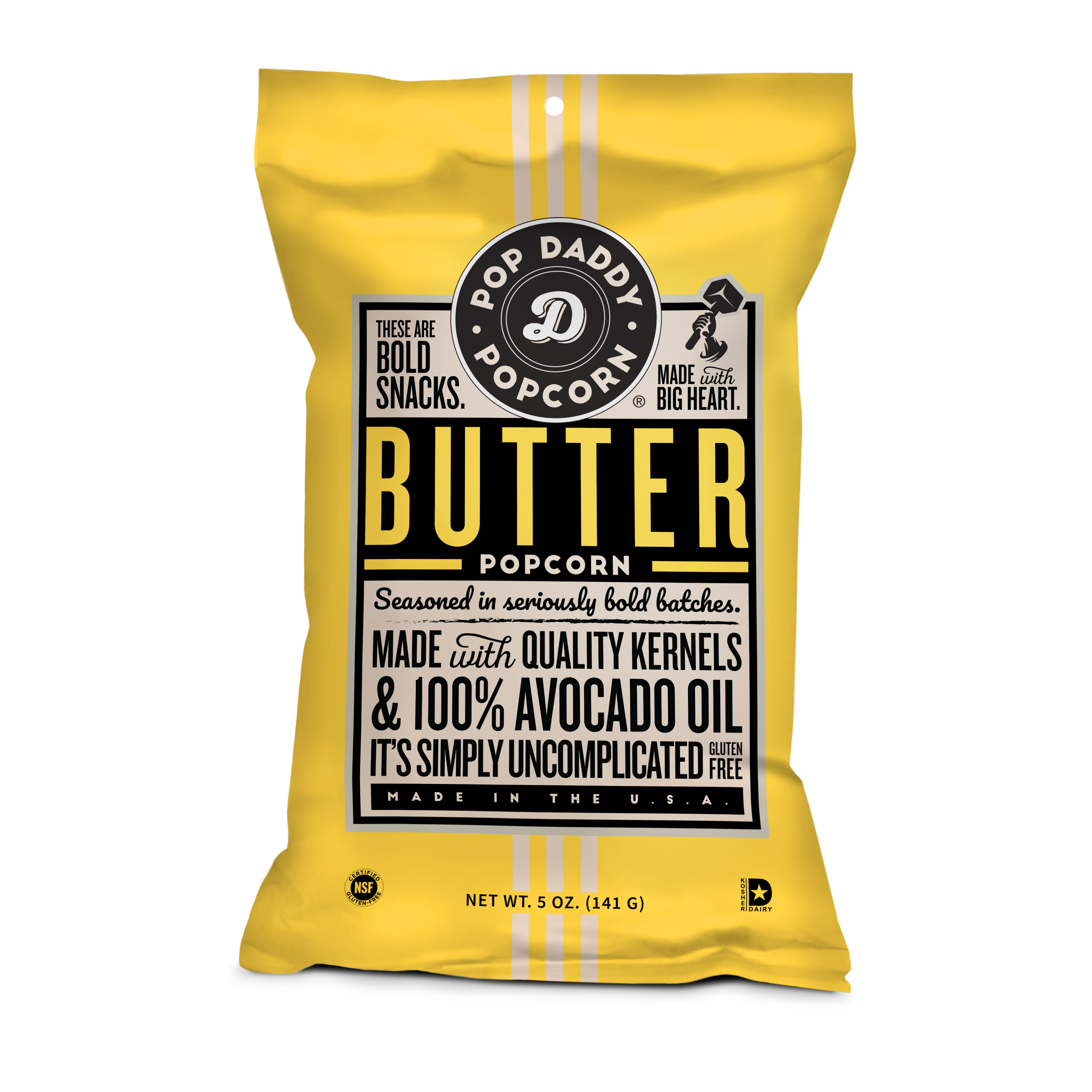 Pop Daddy – Natural Butter Flavored Popcorn 5.0oz