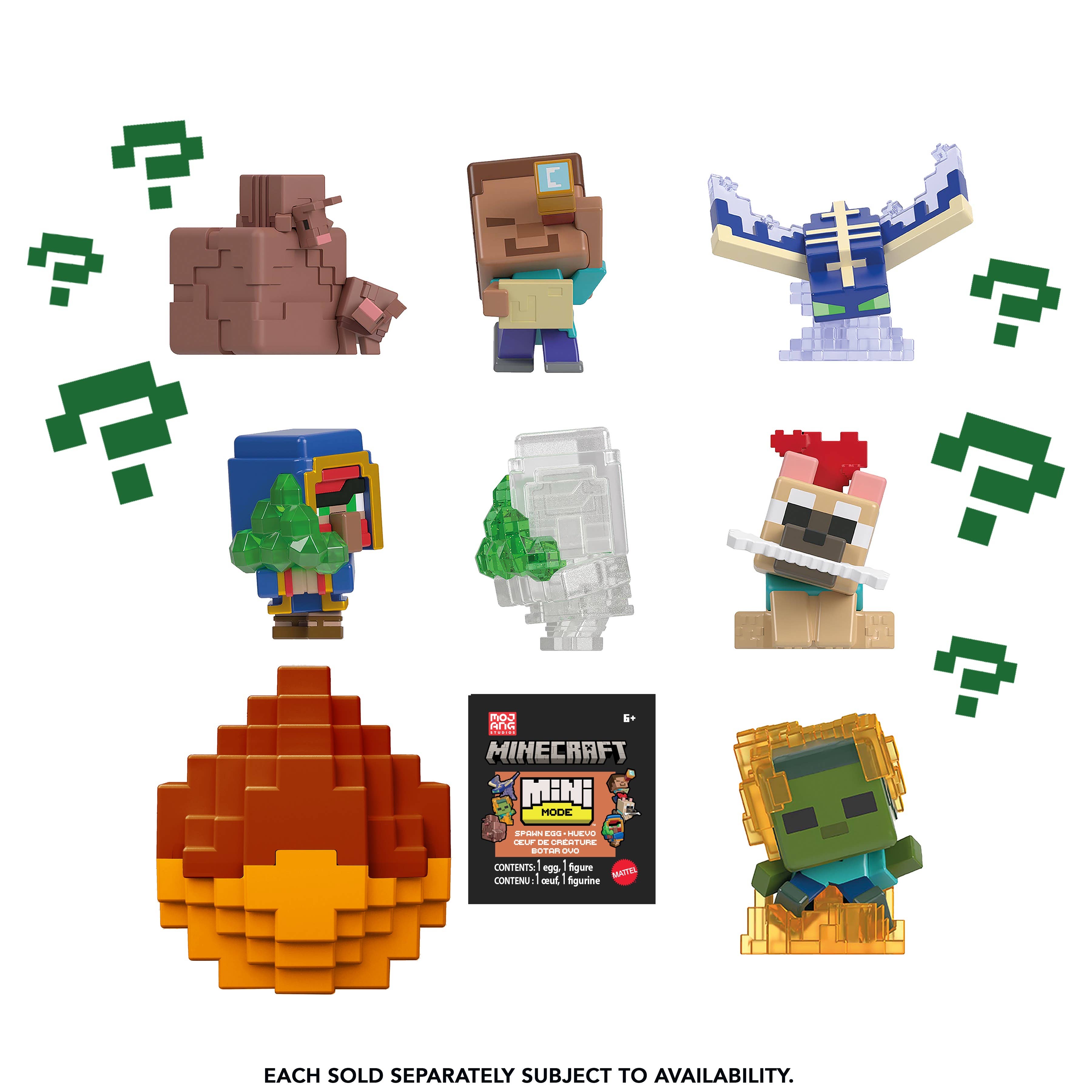 Minecraft Mini Mode Spawn Egg Assortment