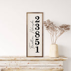 Vertical Personalized City State Zip