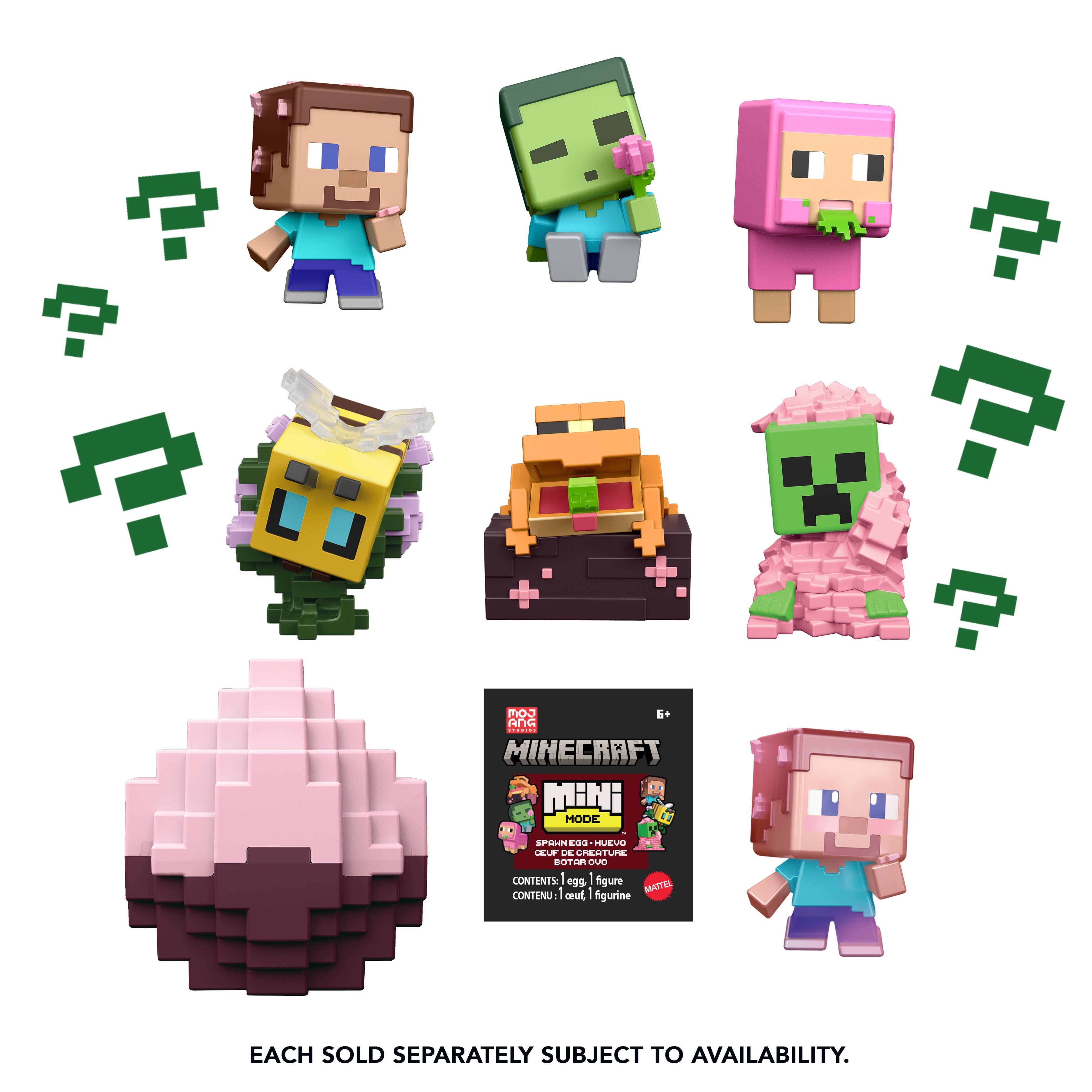 Minecraft Mini Mode Spawn Egg Assortment