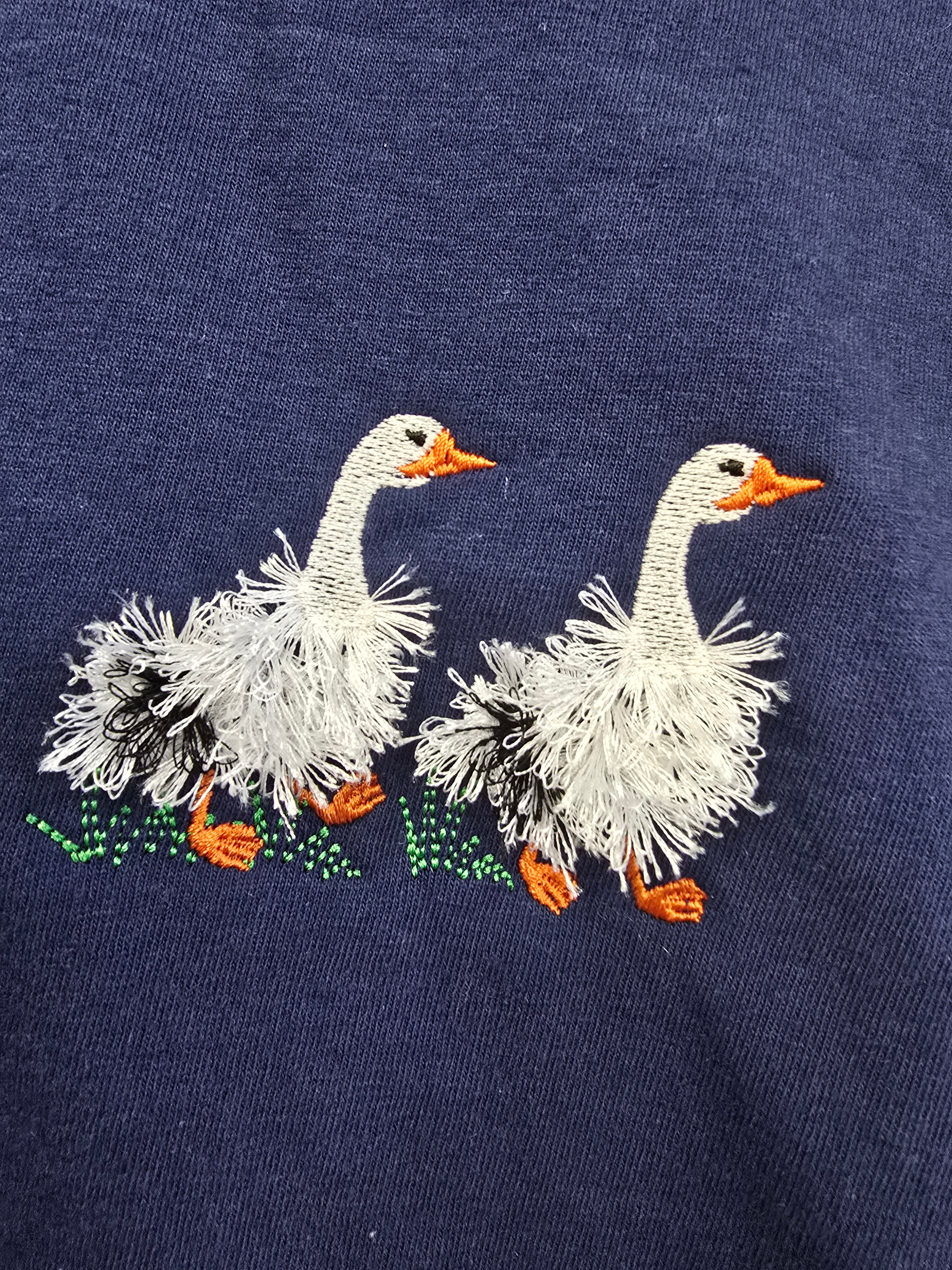FRINGE GEESE EMBROIDERY TEE