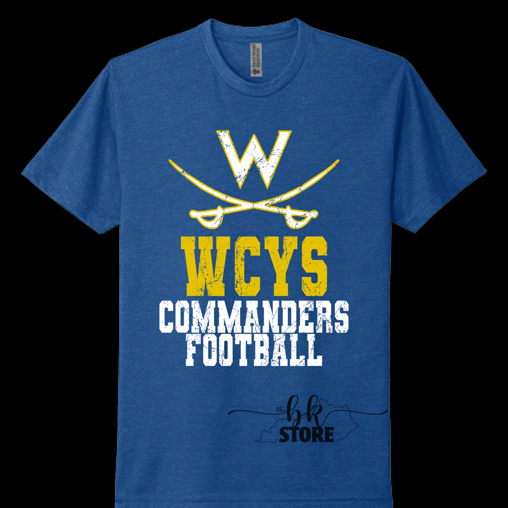 Royal Tee- WCYS-Commander Football Personalization