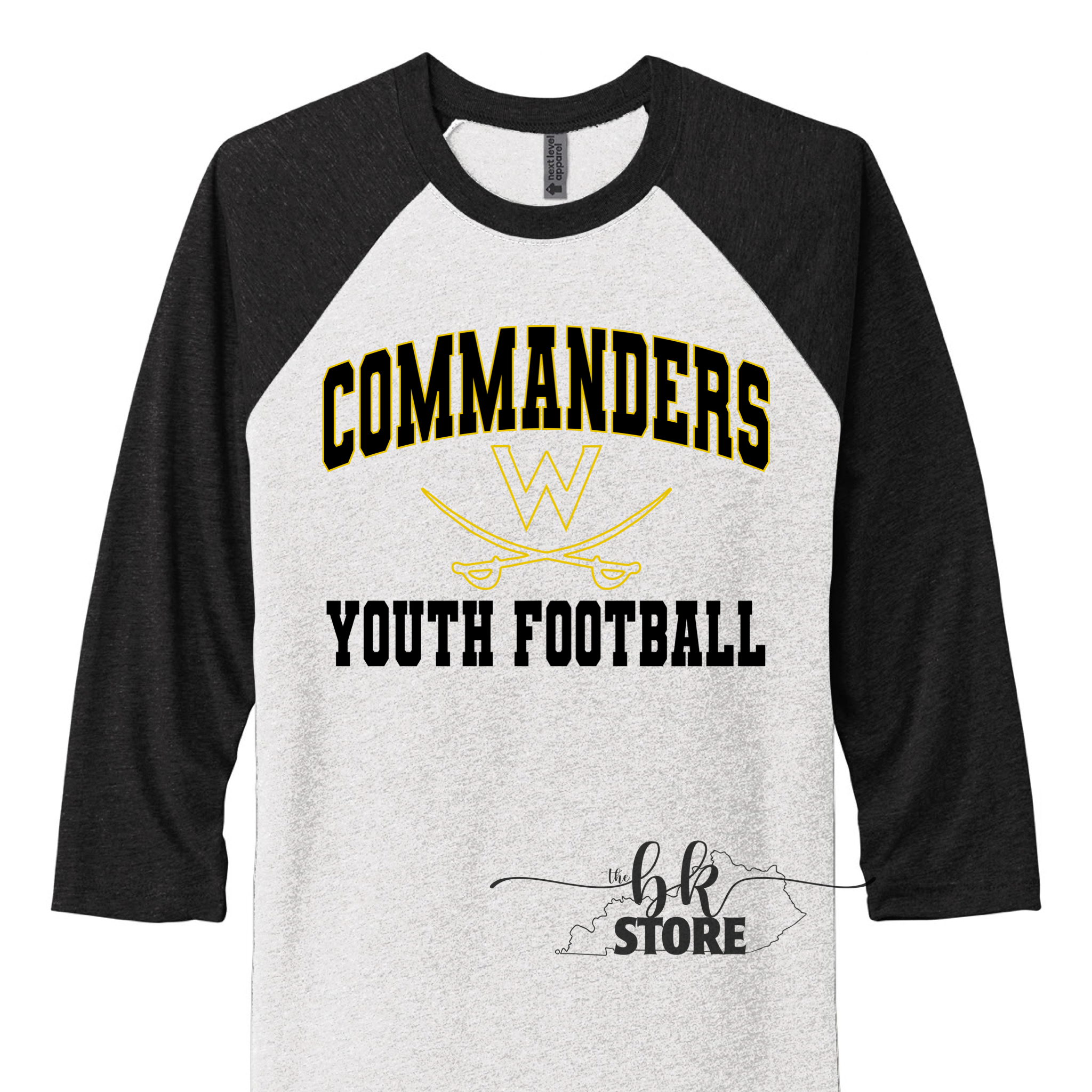 Baseball tee- WCYS-Commander Football With Personalization