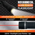 Roughneck Led Laser Pointer Flashlight Soft Touch