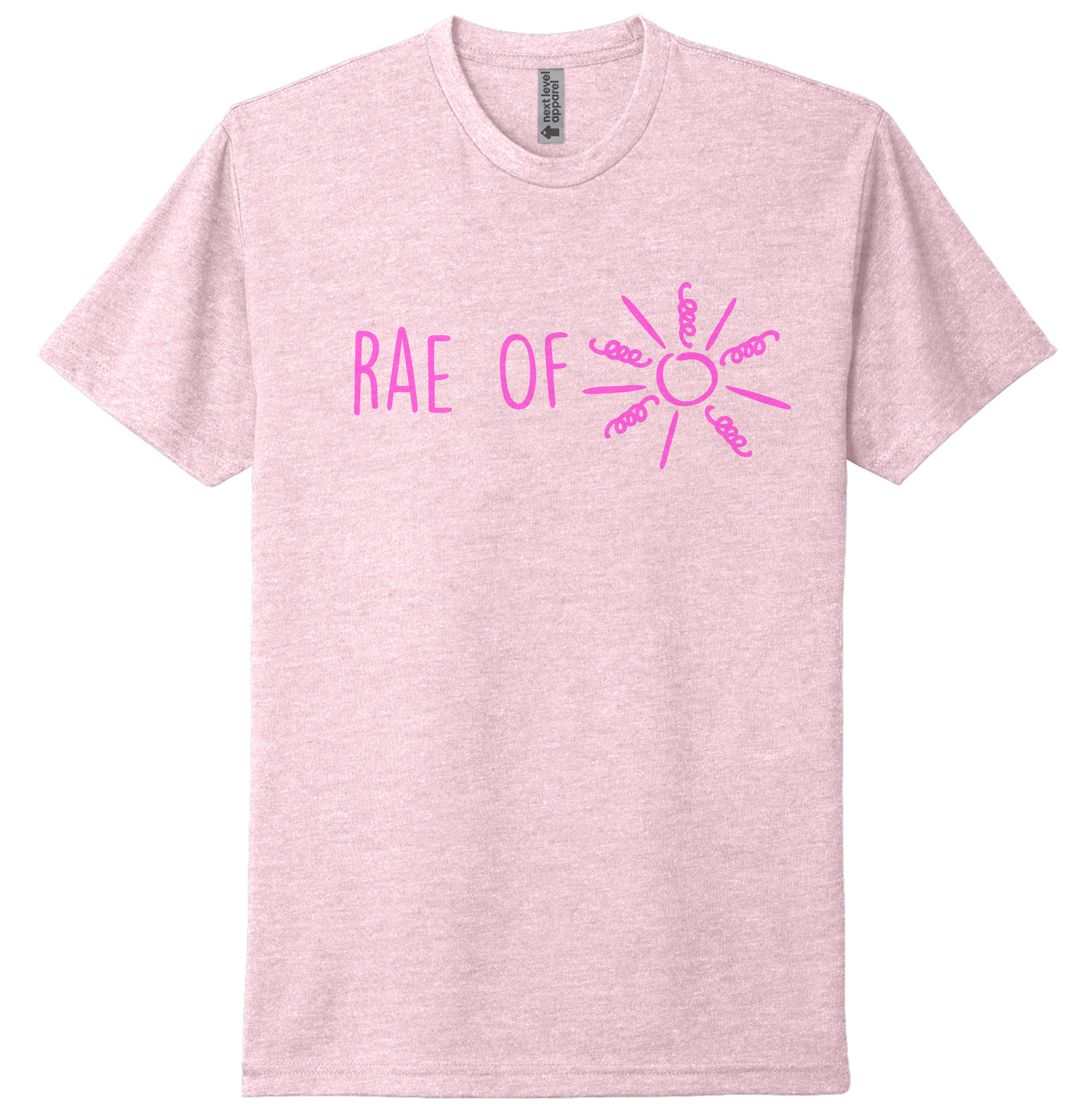 RAE OF SUNSHINE PINK ON PINK GLITTER