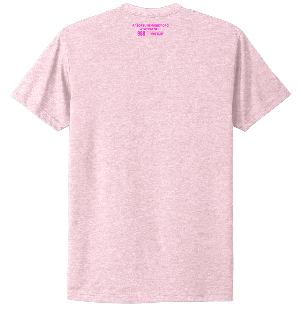 RAE OF SUNSHINE PINK ON PINK GLITTER