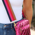 THOMAS & LEE SPARKLE QUILTED PURSE
