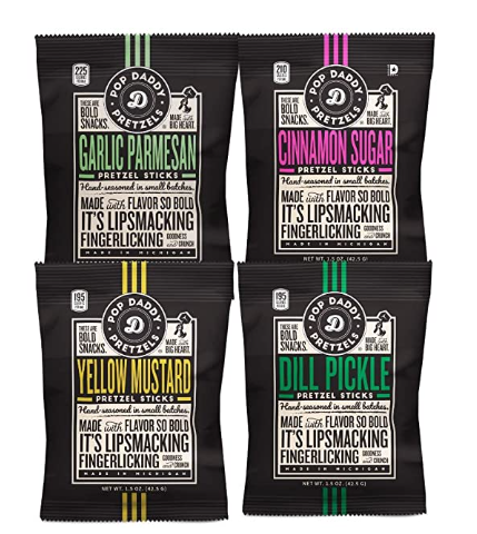 Pop Daddy Pretzels 4 flavors