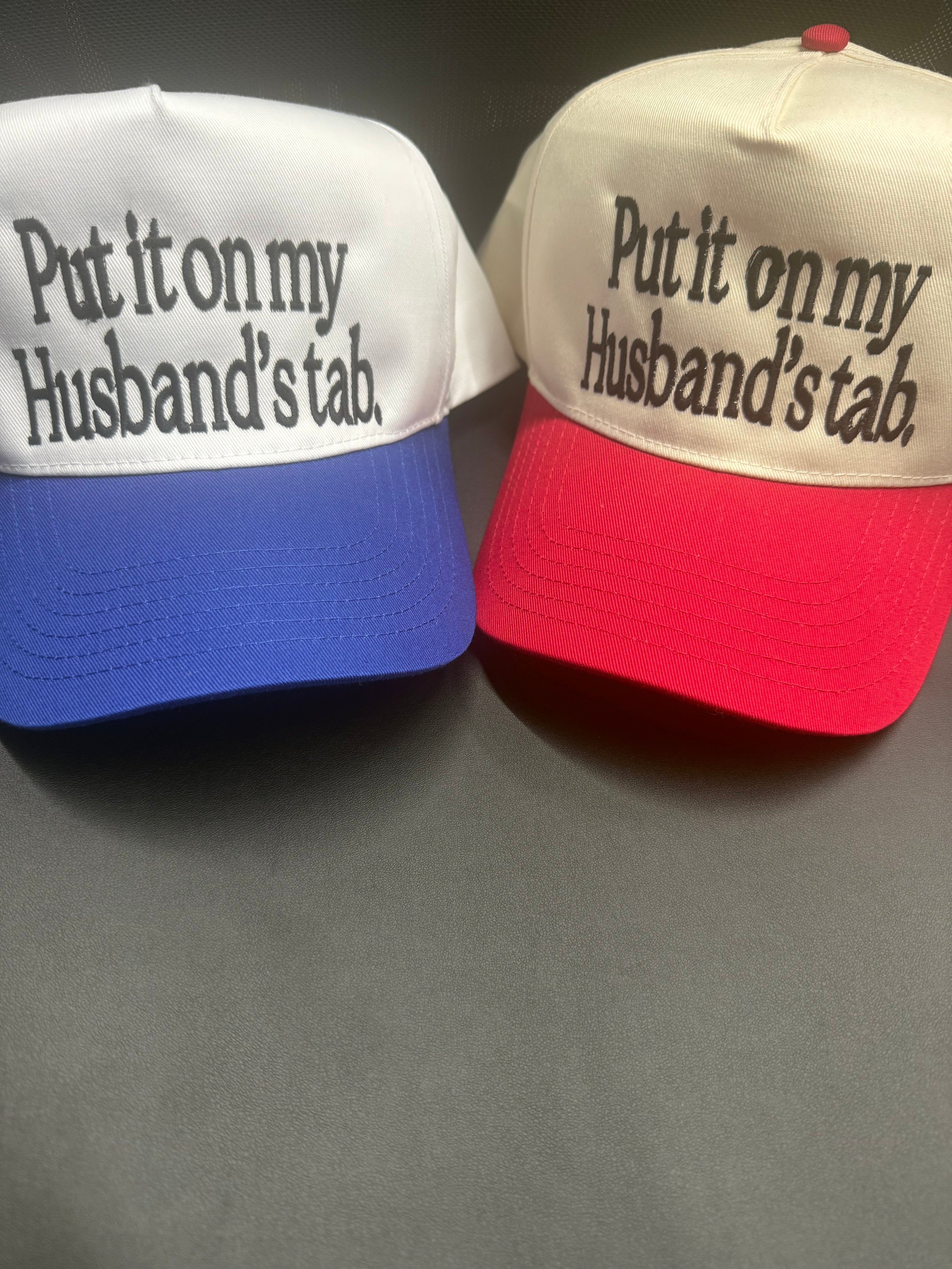 Put it on my husbands tab-hat-AS IS