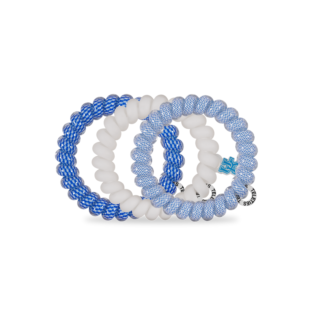 Spiral Hair Coils | Large | Go Big Blue! Hair Ties