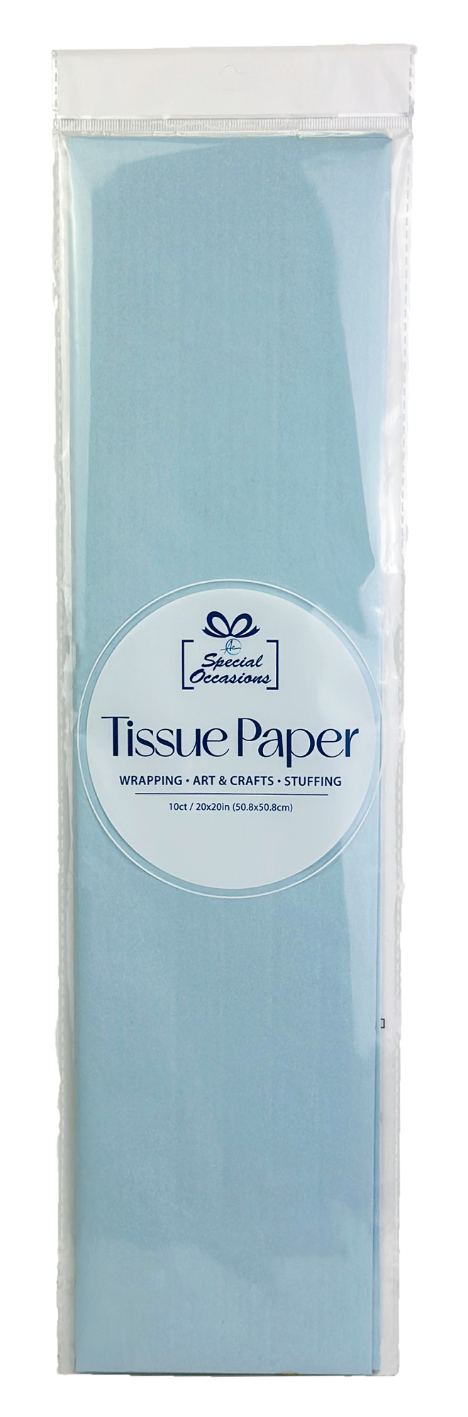 Party Tissue Paper Light Blue, 10 Sheets Gift Wrapping Paper