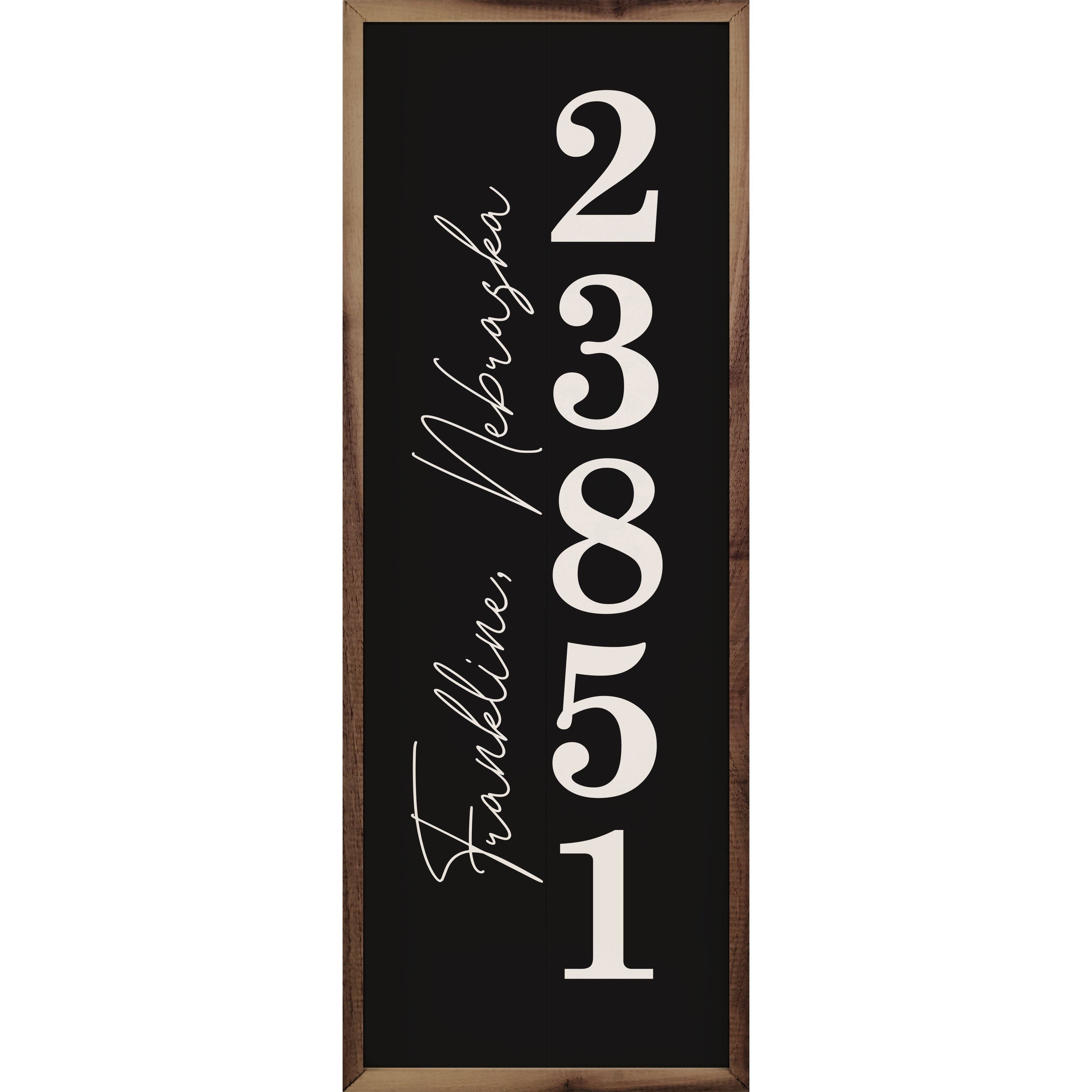 Vertical Personalized City State Zip