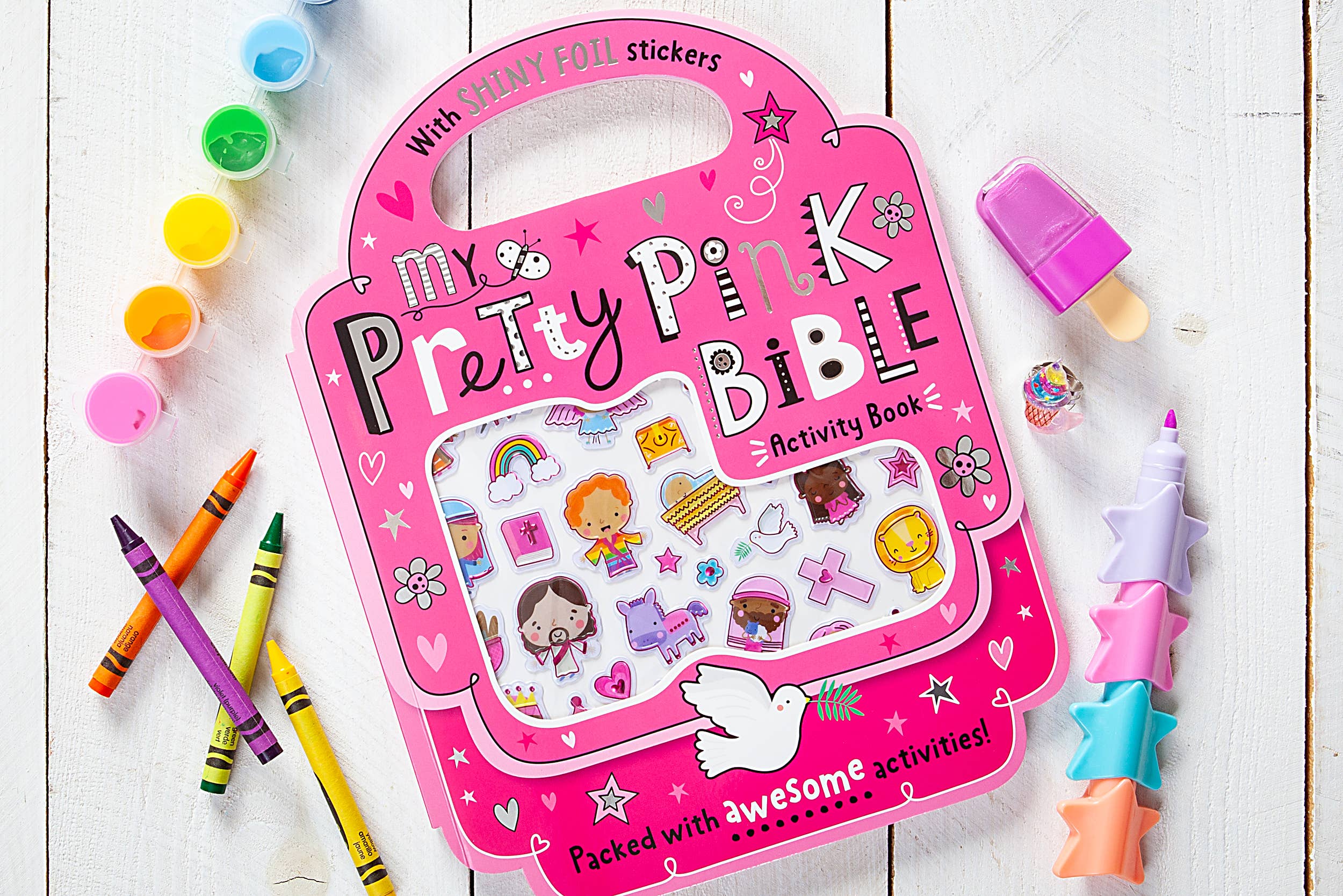 My Pretty Pink Bible Activity Book (Ages 3+, Easter Gifts)