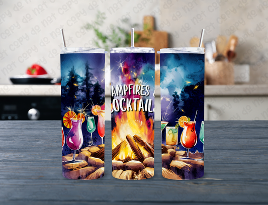 Campfires And Cocktails 20 oz Tumbler