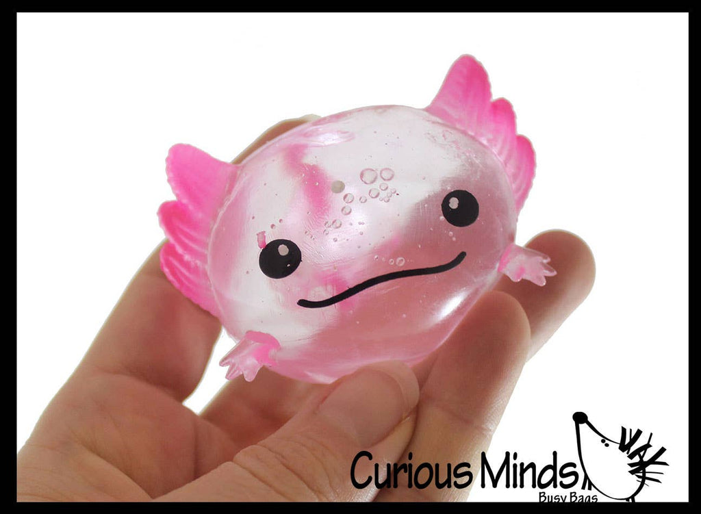 1 Axolotl Splat Ball -  Water Filled Splat Stress Ball - Thr