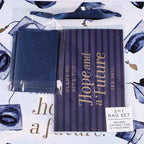Hope & a Future Large Blue Gift Bag Set for Graduates with C