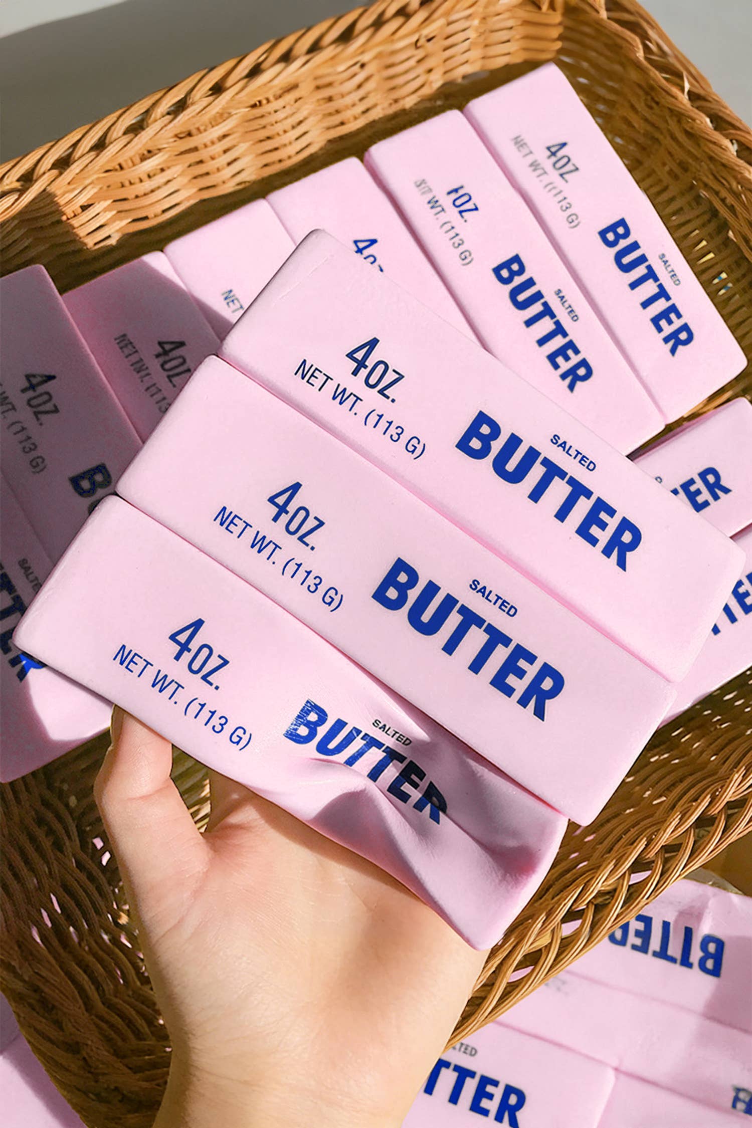 Realistic PU Butter Stick Stress Relief Toy Gifts