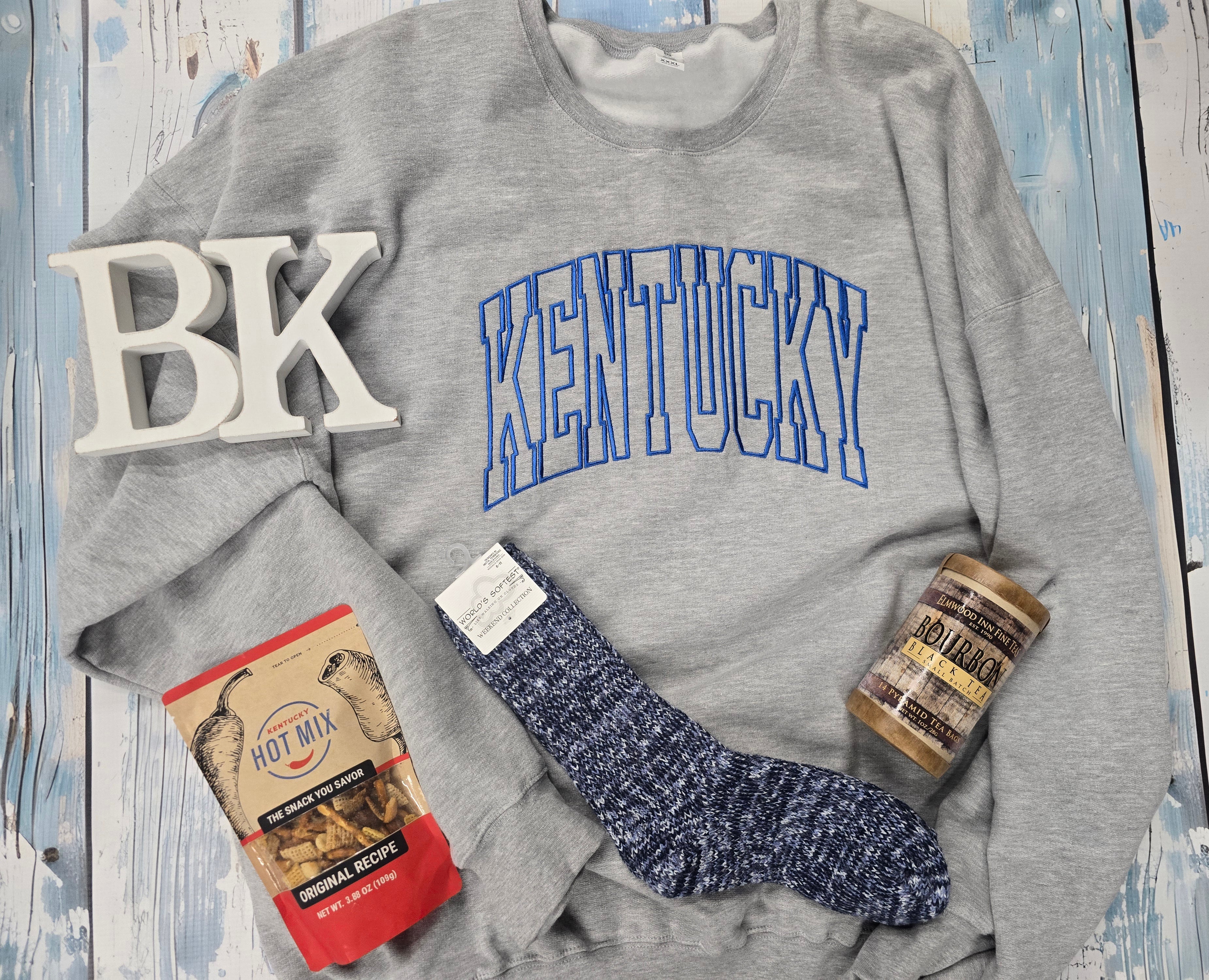 Collegiate Kentucky Embroidered Crewneck