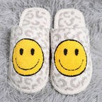 Leopard Happy Face Luxury Soft Slipper