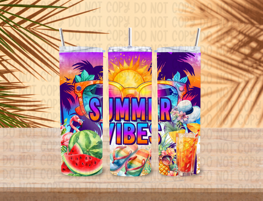 Summer Vibes 20 oz Tumbler