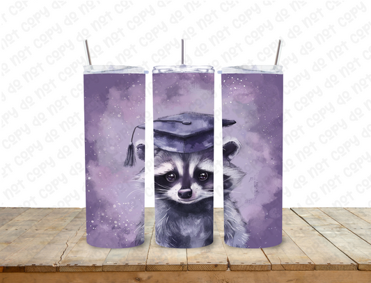 Racoon Graduation 20 oz Tumbler