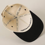 MOMMIN' Letter Embroidery Two-Tone Trucker Hat