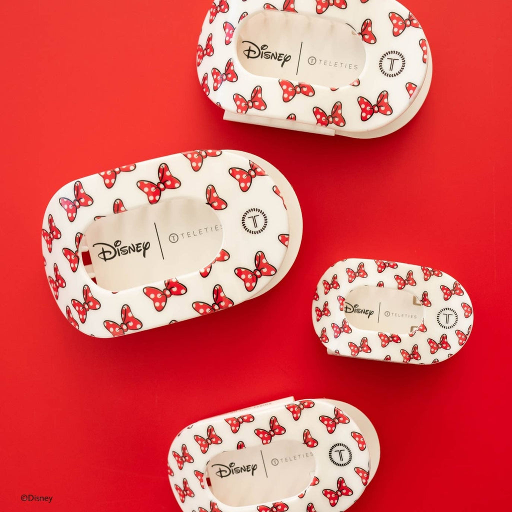 Flat Round Hair Clip | Medium | Minnie Mouse Loves Her Bows!