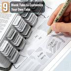 Gray Bible Tabs Laminated 75 Pack