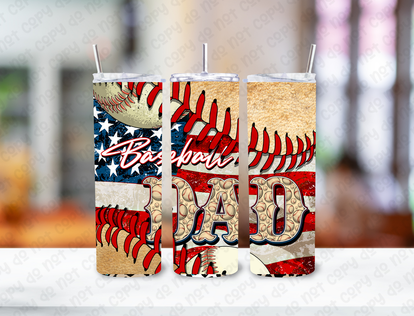 Baseball Dad 20 oz Tumbler