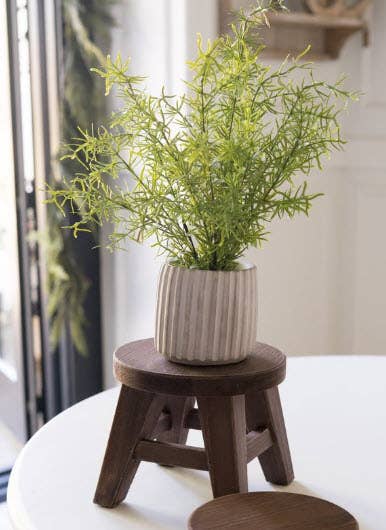 11007 - 9x9x6 wood riser (ROUND) home decor espresso