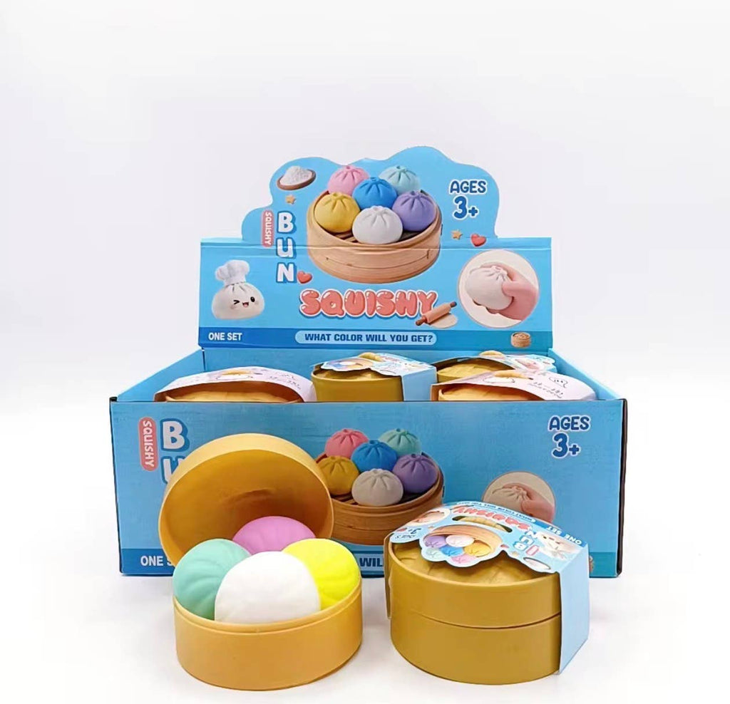 Viral Mini Dumpling  Squishy Set – 4 Mystery Mini Squishi