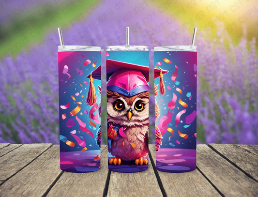 Owl Graduation 20 oz Tumbler