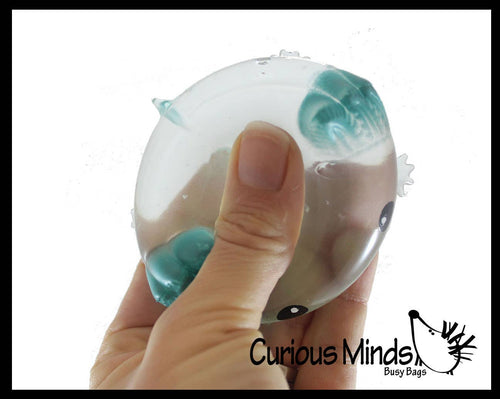 1 Axolotl Splat Ball -  Water Filled Splat Stress Ball - Thr