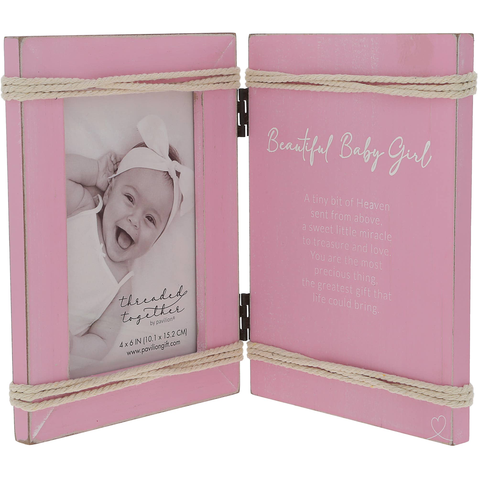 Beautiful Baby Girl - 4" x 6" Hinged Photo Frame