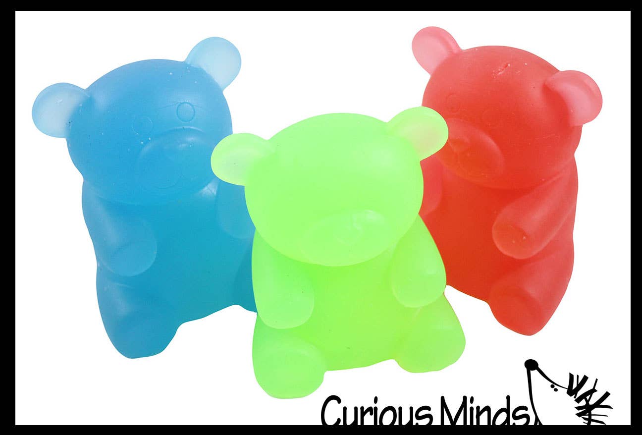 1 Soft Large Mochi Gummy Bear - Large Squishy Sensory Fidget
