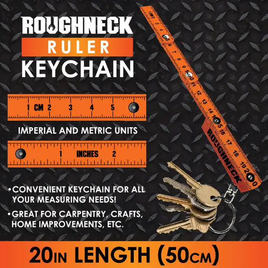 Roughneck 20 in Ruler Keychain