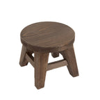11007 - 9x9x6 wood riser (ROUND) home decor espresso