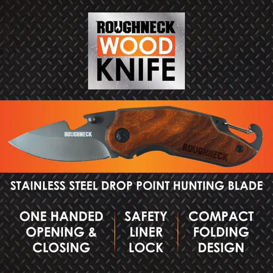 Roughneck Wooden Pocket Knife