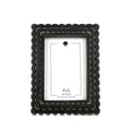 17021 - 6x8x1 wood scallop photo frame (4x6) black