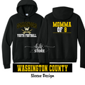 Black Hoodie- WCYF-Commander Football with Personalization